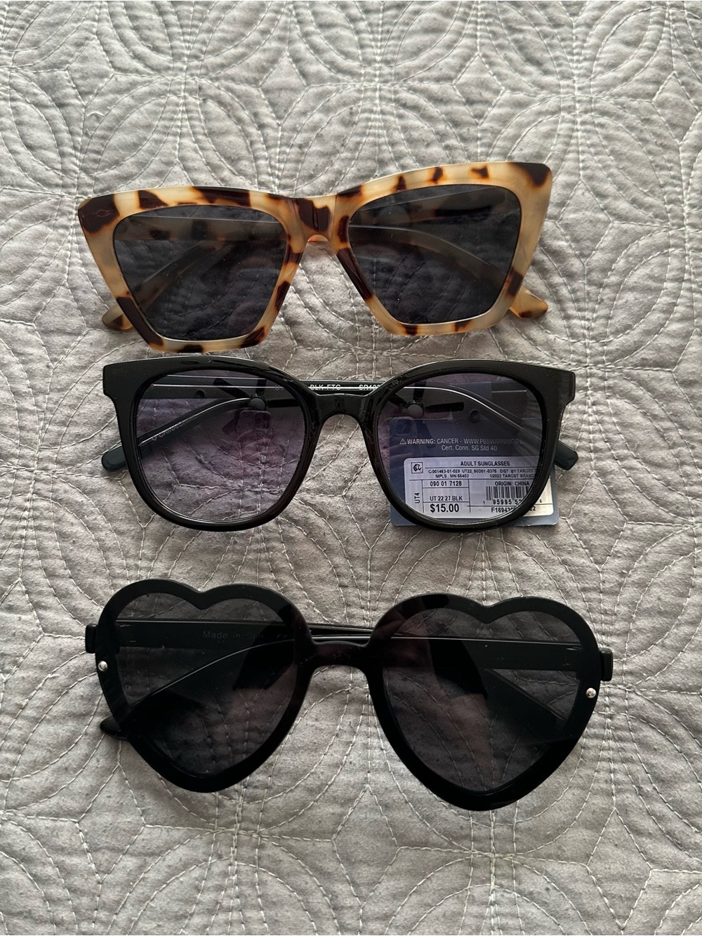 Bundle of 3 New Pairs of Women’s Sunglasses